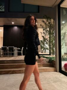 Charli Damelio Sexy Black Mini Skirt Set Leaked